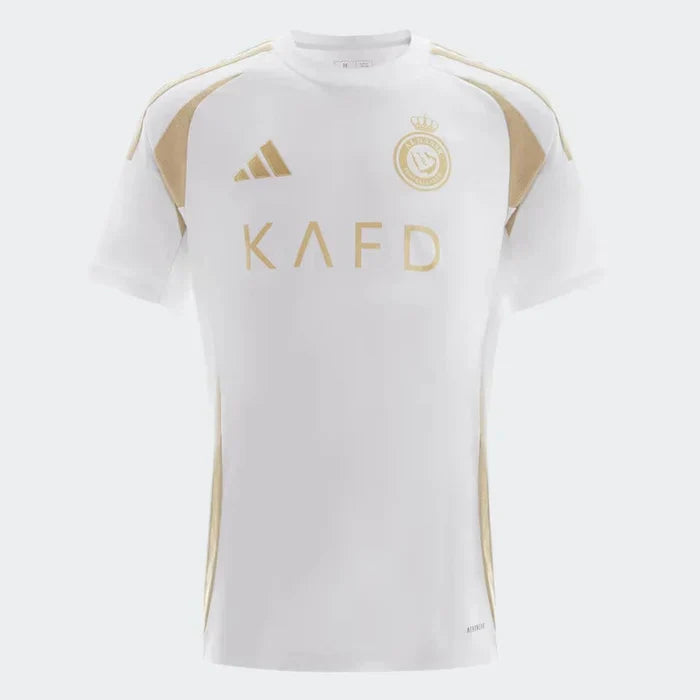 Camisa Al Nassr Adidas Third Versão Jogador Branca 24/2025
